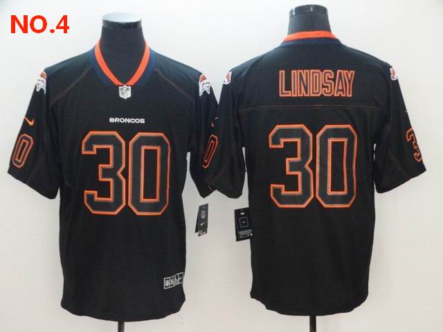 Men's Denver Broncos 30 Phillip Lindsay Jersey NO.4 ;